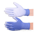 Hespax Polyester Construction Anti-static PU Palm Work Glove